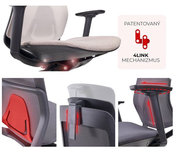 MOSH Kancelářská židle Airflow F černá