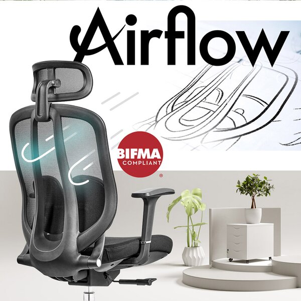 MOSH Kancelářská židle Airflow 616 černá