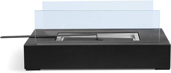 JAGO Stolní krb nerezový, černý, 350 x 182 x 146 mm