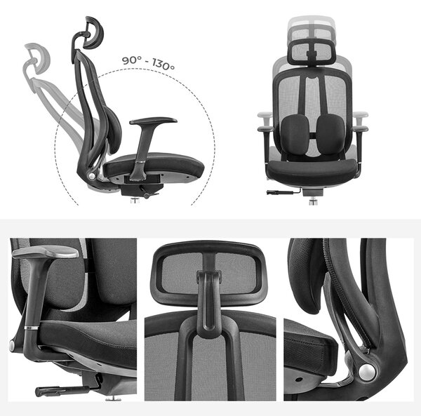 MOSH Kancelářská židle Airflow 616 černá