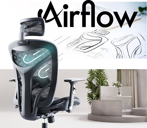 MOSH Kancelářská židle Airflow 601 černá