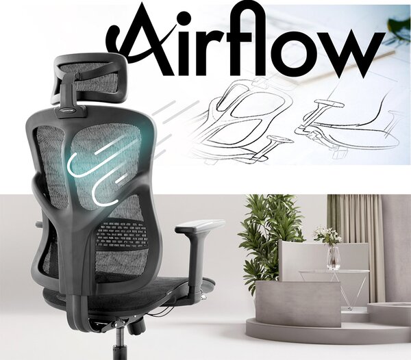 MOSH Kancelářská židle Airflow 521 černá