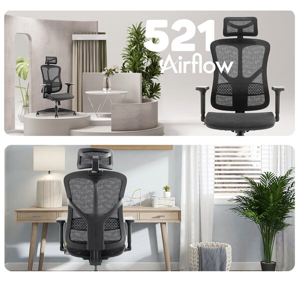 MOSH Kancelářská židle Airflow 521 černá