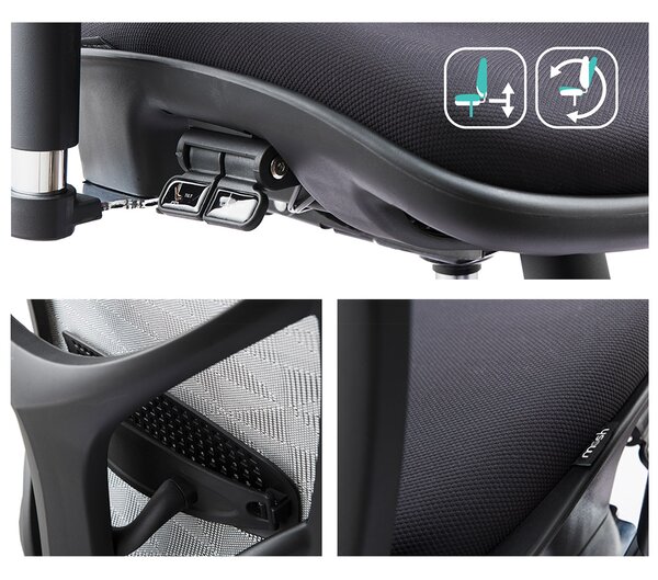 MOSH Kancelářská židle Airflow 601 černá