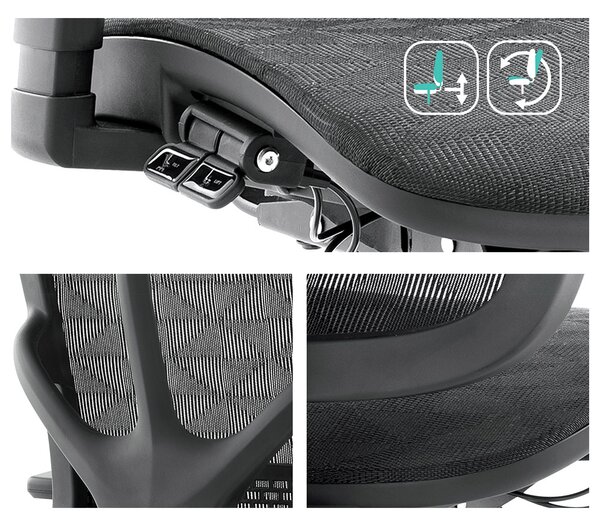 MOSH Kancelářská židle Airflow 521 černá