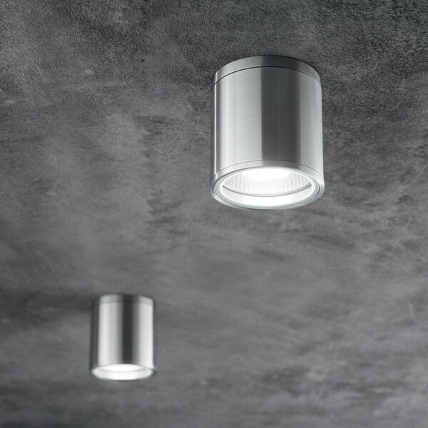 Venkovní stropní svítidlo Ideal lux Gun PL1 092324 1x28W GU10 - broušený hliník