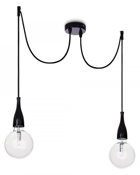 Závěsné stropní svítidlo Ideal lux Minimal SP2 112671 2x70W E27 - černá