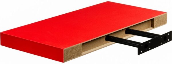 Stilista Nástěnná police Volato, 80 cm, červená