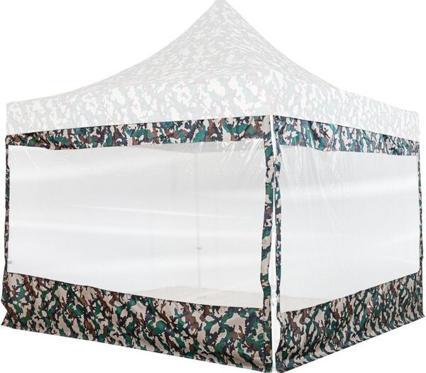 INSTENT PRO Boční stěna s oknem pro stany 3 x 3 m, woodland