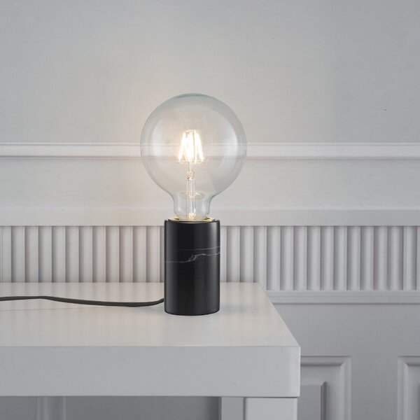 Nordlux Černá mramorová stolní lampa Siv