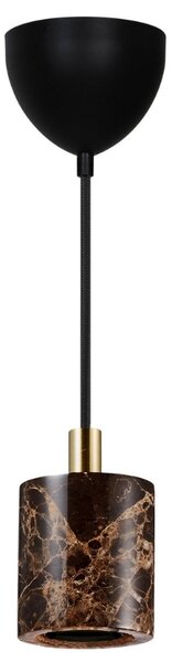 Nordlux Hnědé mramorové závěsné světlo Siv 6,5 cm