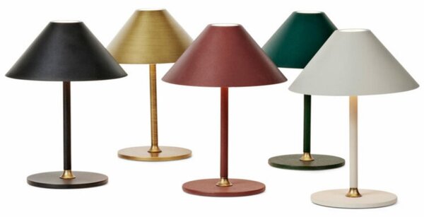 Halo Design Plastová nabíjecí stolní LED lampa Hygge 19,5 cm