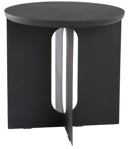 Jotex Černý kovový odkládací stolek THUSIS 51 cm
