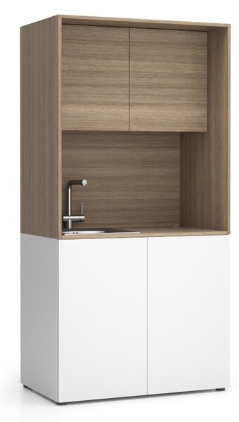 Kuchyňka NIKA se dřezem a baterií 1000 x 600 x 2000 mm, dub přírodní, levé