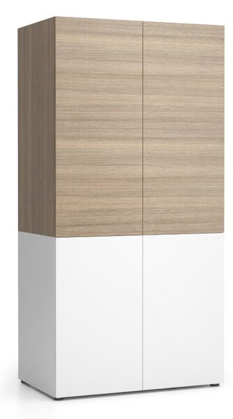 Kuchyňská policová skříň NIKA 1000 x 600 x 2000 mm, dub přírodní