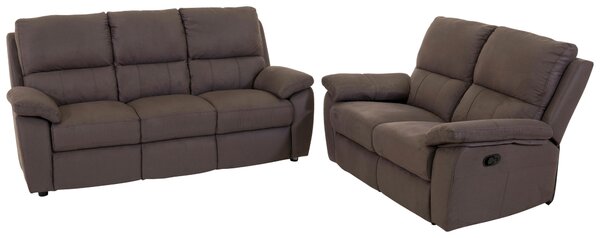 TŘÍMÍSTNÁ POHOVKA, dřevo, textil, hnědá Cantus - Pohovky