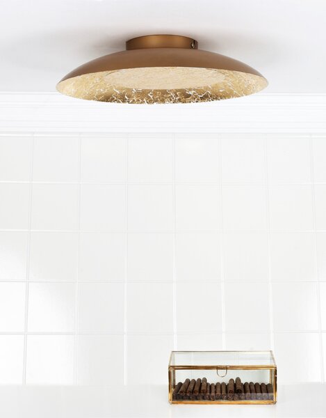 Lucide 79177/12/01 LED stropní svítidlo Foskal 1x12W | 900lm | 2700K - zlatá