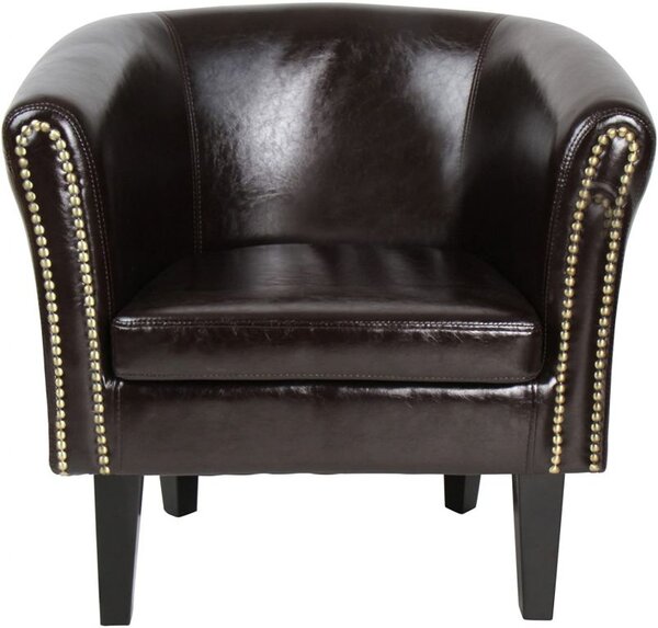 Miadomodo Křeslo Chesterfield, 58x71x70 cm, hnědé