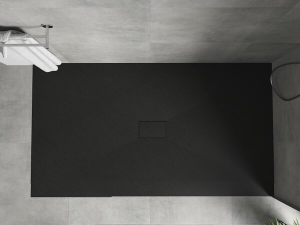 Mexen Hugo, SMC obdélníková sprchová vanička 180 x 100 cm, černá matná, 42701018