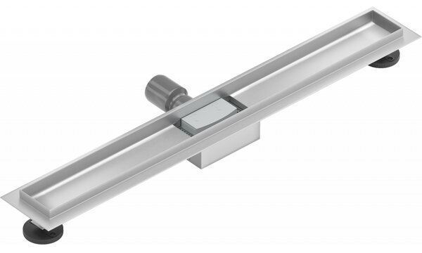 Mexen Flat nerezový sprchový žlab 70 cm - tělo žlabu bez krytu, 1015070