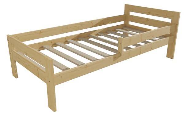 Vomaks Dětská postel M 009 NEW* se zábranou Rozměr: 70 x 160 cm, Povrchová úprava: bezbarvý lak