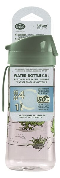 Zelená tritanová dětská lahev 500 ml Dinosaur – Snips