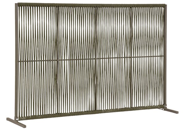 Zelený paraván Bizzotto Paxson s výpletem 120 x 180 cm
