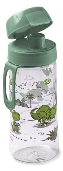 Zelená tritanová dětská lahev 500 ml Dinosaur – Snips