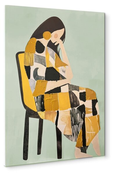Obraz s ručně malovanými prvky na plátně 70x100 cm Penelope – Styler