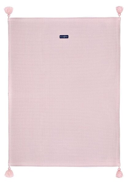 WOMAR Dětská bavlněná deka vafle Womar 75x100 růžová Bavlna 75x100 cm