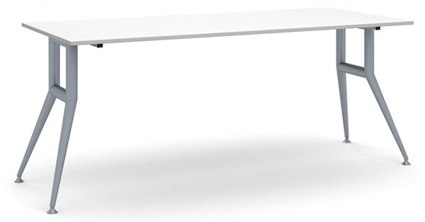 Jednací kancelářský stůl WIDE, 180x80 cm, bílá