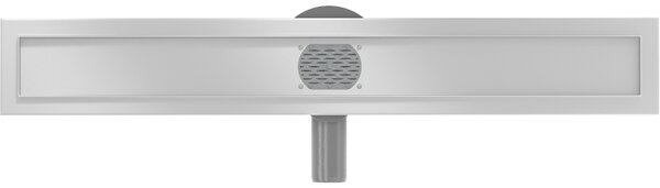 Mexen Flat nerezový sprchový žlab 50 cm s rotačním 360° sifonem - tělo žlabu bez krytu, nerez, 1040050