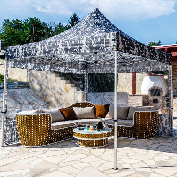 INSTENT PRO Zahradní stan 3 x 3 m, urban + 2 bočnice