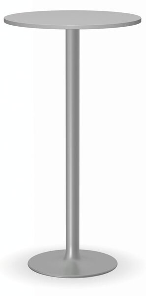 Koktejlový stůl OLYMPO II, průměr 600 mm, šedá podnož, deska šedá