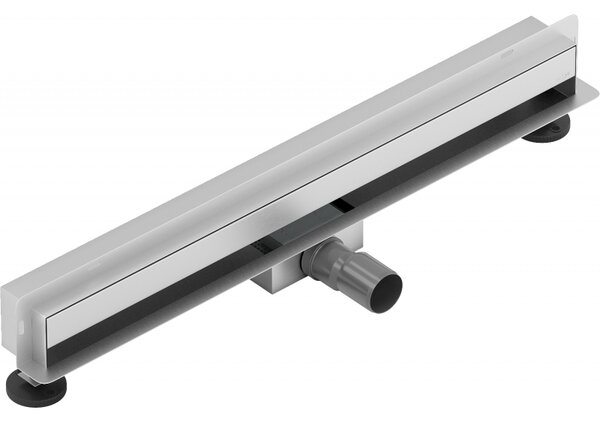 Mexen Flat nerezový sprchový žlab na zeď 60 cm vzor WALL, 1030060