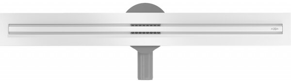 Mexen Flat nerezový sprchový žlab s rotačním 360° sifonem 70 cm, vzor SLIM, bílá, 1241070