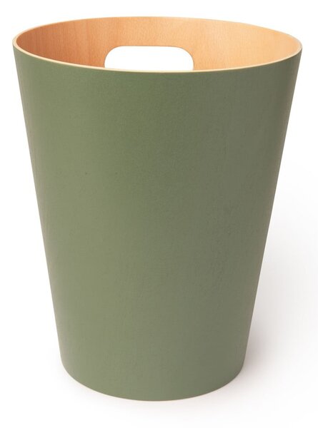 Zelený kancelářský odpadkový koš 7,5 l Woodrow – Umbra