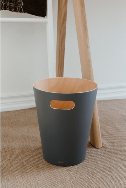 Zelený kancelářský odpadkový koš 7,5 l Woodrow – Umbra