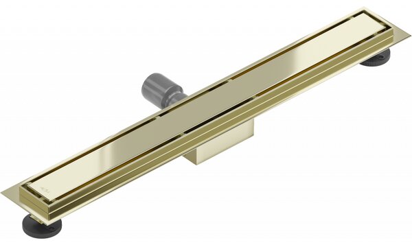 Mexen Flat nerezový sprchový žlab 50 cm (2v1) - vzor M13, zlatá, 1510050-15