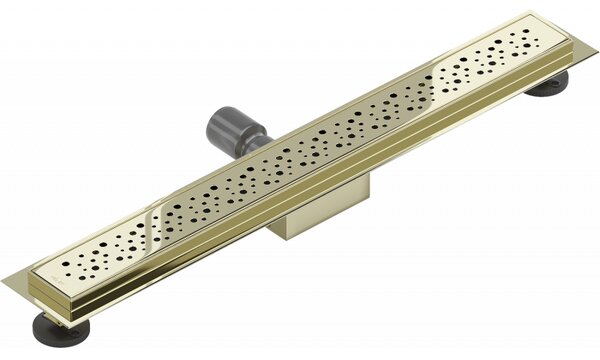 Mexen Flat M12 nerezový sprchový žlab 50 cm, zlatá, 1521050-15