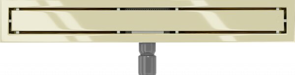 Mexen Flat nerezový sprchový žlab 50 cm (2v1) - vzor M13, zlatá, 1510050-15