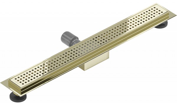 Mexen Flat M08 nerezový sprchový žlab 50 cm, zlatá, 1525050-15