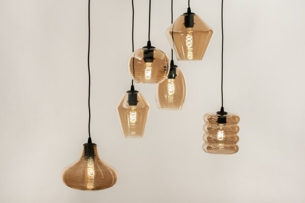 Závěsné svítidlo nad stůl Luce De Georgia Champagne (LMD)