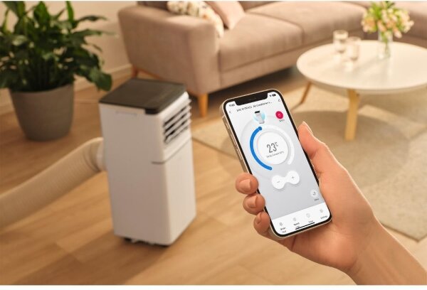 Sencor - Chytrá mobilní klimatizace 3v1 760W/230V 7000 BTU Wi-Fi bílá + DO