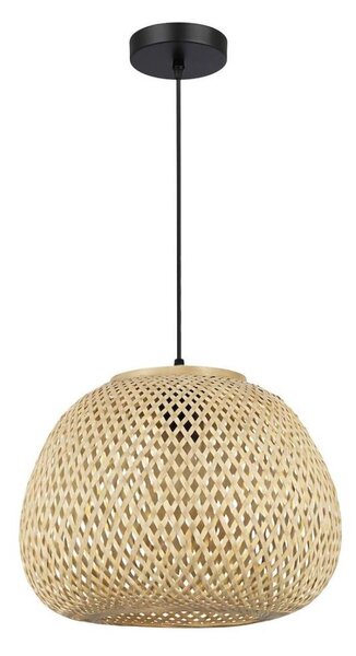 Lustr na lanku PETRA 1xE27/15W/230V pr. 35 cm bambus