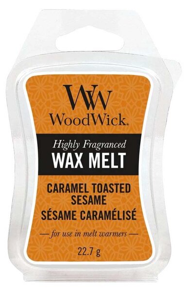 WoodWick vonný vosk Caramel Toasted Sesame (Opečený karamelový sezam) 23g