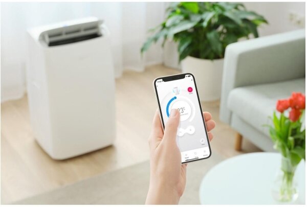 Sencor - Chytrá mobilní klimatizace 5v1 733W/230V 9000 BTU Wi-Fi bílá + DO