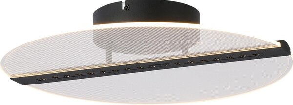 Rabalux 71483 - LED Stropní sv NORAEL LED/20W/230V 3000 pr. 41 cm černá/čirá