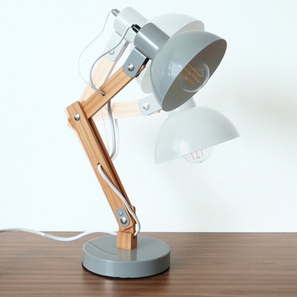 Brilagi - Stolní lampa FOCUS 1xE27/40W/230V šedá