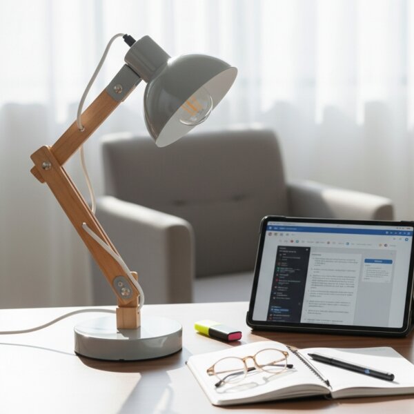 Brilagi - Stolní lampa FOCUS 1xE27/40W/230V šedá